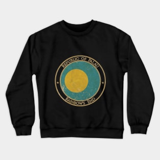 Vintage Republic of Palau Oceania Oceanian Flag Crewneck Sweatshirt
